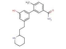 3'-hydroxy-6-methyl-5'-(2-piperidin-2-ylethyl)biphenyl-3-carboxamide