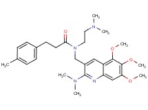 N-[2-(dimethylamino)ethyl]-N-{[2-(dimethylamino)-5,6,7-trimethoxy-3-quinolinyl]methyl}-3-(4-methylphenyl)propanamide