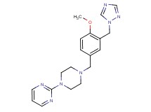 2-{4-[4-methoxy-3-(1H-1,2,4-triazol-1-ylmethyl)benzyl]piperazin-1-yl}pyrimidine