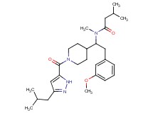 N-[1-{1-[(3-isobutyl-1H-pyrazol-5-yl)carbonyl]-4-piperidinyl}-2-(3-methoxyphenyl)ethyl]-N,3-dimethylbutanamide