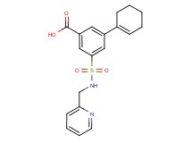3-cyclohex-1-en-1-yl-5-{[(pyridin-2-ylmethyl)amino]sulfonyl}benzoic acid