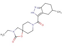 3-ethyl-8-[(5-methyl-4,5,6,7-tetrahydro-2H-indazol-3-yl)carbonyl]-1-oxa-3,8-diazaspiro[4.5]decan-2-one