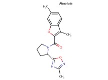 5-{(2S)-1-[(3,6-dimethyl-1-benzofuran-2-yl)carbonyl]-2-pyrrolidinyl}-3-methyl-1,2,4-oxadiazole
