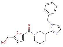 (5-{[3-(1-benzyl-1H-imidazol-2-yl)-1-piperidinyl]carbonyl}-2-furyl)methanol