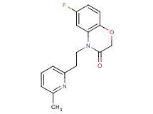 6-fluoro-4-[2-(6-methylpyridin-2-yl)ethyl]-2H-1,4-benzoxazin-3(4H)-one