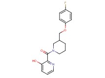 2-({3-[(4-fluorophenoxy)methyl]-1-piperidinyl}carbonyl)-3-pyridinol