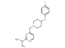 4-{[4-(4-fluorophenoxy)-1-piperidinyl]methyl}-2-isopropylpyrimidine