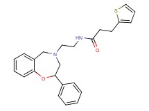 N-[2-(2-phenyl-2,3-dihydro-1,4-benzoxazepin-4(5H)-yl)ethyl]-3-(2-thienyl)propanamide