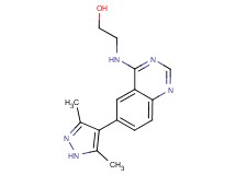 2-{[6-(3,5-dimethyl-1H-pyrazol-4-yl)quinazolin-4-yl]amino}ethanol