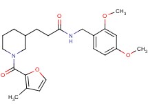 N-(2,4-dimethoxybenzyl)-3-[1-(3-methyl-2-furoyl)-3-piperidinyl]propanamide