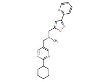 1-(2-cyclohexylpyrimidin-5-yl)-N-methyl-N-[(3-pyridin-2-ylisoxazol-5-yl)methyl]methanamine