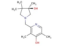2-{[(3R)-3-hydroxy-3,4,4-trimethyl-1-pyrrolidinyl]methyl}-3,5-dimethyl-4-pyridinol