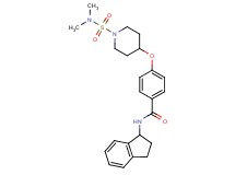 N-(2,3-dihydro-1H-inden-1-yl)-4-({1-[(dimethylamino)sulfonyl]-4-piperidinyl}oxy)benzamide