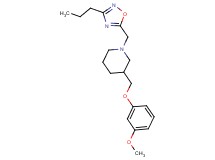 3-[(3-methoxyphenoxy)methyl]-1-[(3-propyl-1,2,4-oxadiazol-5-yl)methyl]piperidine