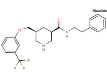 (3R,5S)-N-(2-phenylethyl)-5-{[3-(trifluoromethyl)phenoxy]methyl}-3-piperidinecarboxamide