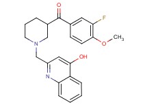(3-fluoro-4-methoxyphenyl){1-[(4-hydroxy-2-quinolinyl)methyl]-3-piperidinyl}methanone