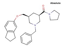 (3S,5R)-1-benzyl-3-[(2,3-dihydro-1H-inden-5-yloxy)methyl]-5-(1-pyrrolidinylcarbonyl)piperidine