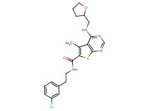 N-[2-(3-chlorophenyl)ethyl]-5-methyl-4-[(tetrahydro-2-furanylmethyl)amino]thieno[2,3-d]pyrimidine-6-carboxamide