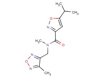5-isopropyl-N-methyl-N-[(4-methyl-1,2,5-oxadiazol-3-yl)methyl]isoxazole-3-carboxamide
