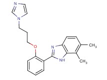 2-{2-[3-(1H-imidazol-1-yl)propoxy]phenyl}-6,7-dimethyl-1H-benzimidazole
