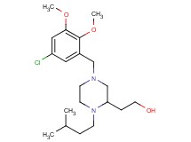 2-[4-(5-chloro-2,3-dimethoxybenzyl)-1-(3-methylbutyl)-2-piperazinyl]ethanol