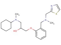 1-[cyclohexyl(methyl)amino]-3-(2-{[methyl(1,3-thiazol-2-ylmethyl)amino]methyl}phenoxy)-2-propanol