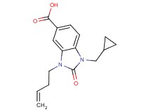 3-but-3-en-1-yl-1-(cyclopropylmethyl)-2-oxo-2,3-dihydro-1H-benzimidazole-5-carboxylic acid