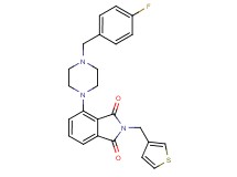 4-[4-(4-fluorobenzyl)-1-piperazinyl]-2-(3-thienylmethyl)-1H-isoindole-1,3(2H)-dione