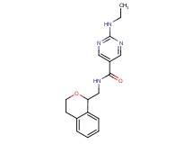 N-(3,4-dihydro-1H-isochromen-1-ylmethyl)-2-(ethylamino)-5-pyrimidinecarboxamide