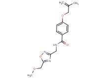 N-{[5-(methoxymethyl)-1,2,4-oxadiazol-3-yl]methyl}-4-[(2-methylprop-2-en-1-yl)oxy]benzamide