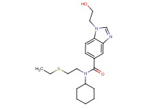 N-cyclohexyl-N-[2-(ethylthio)ethyl]-1-(2-hydroxyethyl)-1H-benzimidazole-5-carboxamide
