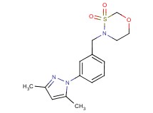 4-[3-(3,5-dimethyl-1H-pyrazol-1-yl)benzyl]-1,3,4-oxathiazinane 3,3-dioxide