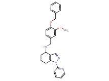 N-[4-(benzyloxy)-3-methoxybenzyl]-1-(2-pyridinyl)-4,5,6,7-tetrahydro-1H-indazol-4-amine