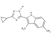 2-(3-cyclopropyl-1H-1,2,4-triazol-5-yl)-3,5-dimethyl-1H-indole