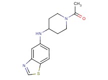 N-(1-acetyl-4-piperidinyl)-1,3-benzothiazol-5-amine