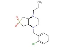 (4aS*,7aR*)-1-(2-chlorobenzyl)-4-propyloctahydrothieno[3,4-b]pyrazine 6,6-dioxide