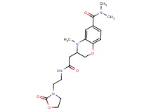 N,N,4-trimethyl-3-(2-oxo-2-{[2-(2-oxo-1,3-oxazolidin-3-yl)ethyl]amino}ethyl)-3,4-dihydro-2H-1,4-benzoxazine-6-carboxamide