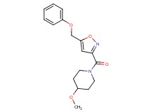 4-methoxy-1-{[5-(phenoxymethyl)-3-isoxazolyl]carbonyl}piperidine