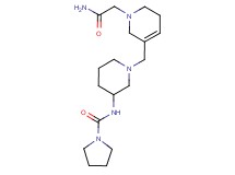 N-(1-{[1-(2-amino-2-oxoethyl)-1,2,5,6-tetrahydropyridin-3-yl]methyl}piperidin-3-yl)pyrrolidine-1-carboxamide