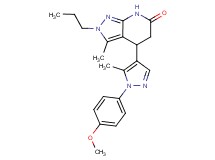 4-[1-(4-methoxyphenyl)-5-methyl-1H-pyrazol-4-yl]-3-methyl-2-propyl-2,4,5,7-tetrahydro-6H-pyrazolo[3,4-b]pyridin-6-one
