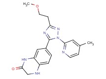 7-[3-(2-methoxyethyl)-1-(4-methylpyridin-2-yl)-1H-1,2,4-triazol-5-yl]-3,4-dihydroquinoxalin-2(1H)-one