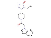 4-ethyl-5-[1-(1H-indol-1-ylacetyl)piperidin-4-yl]-2,4-dihydro-3H-1,2,4-triazol-3-one