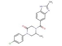 1-(4-chlorophenyl)-5-methyl-4-[(2-methyl-1H-benzimidazol-5-yl)carbonyl]-2-piperazinone