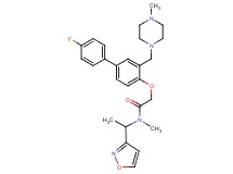 2-({4'-fluoro-3-[(4-methyl-1-piperazinyl)methyl]-4-biphenylyl}oxy)-N-[1-(3-isoxazolyl)ethyl]-N-methylacetamide
