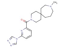 9-methyl-3-{[6-(4H-1,2,4-triazol-4-yl)pyridin-2-yl]carbonyl}-3,9-diazaspiro[5.6]dodecane