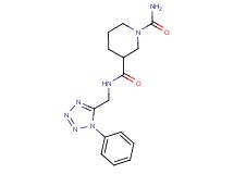 N~3~-[(1-phenyl-1H-tetrazol-5-yl)methyl]-1,3-piperidinedicarboxamide