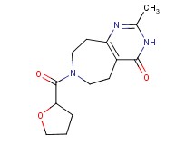 2-methyl-7-(tetrahydrofuran-2-ylcarbonyl)-3,5,6,7,8,9-hexahydro-4H-pyrimido[4,5-d]azepin-4-one
