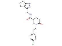 1-[2-(4-chlorophenyl)ethyl]-6-oxo-N-(1,4,5,6-tetrahydrocyclopenta[c]pyrazol-3-ylmethyl)-3-piperidinecarboxamide