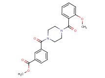 methyl 3-{[4-(2-methoxybenzoyl)-1-piperazinyl]carbonyl}benzoate
