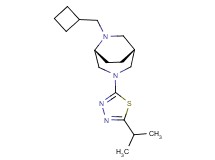 (1R*,5R*)-6-(cyclobutylmethyl)-3-(5-isopropyl-1,3,4-thiadiazol-2-yl)-3,6-diazabicyclo[3.2.2]nonane